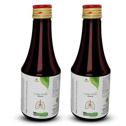Sayurvedic Lungs Detox Ayurvedic Syrup, 200ml | Supports Lung Health & Detoxifies | Helps Remove Tar & Impurities | 100% Ayurvedic, No Side Effects | Pack of 2