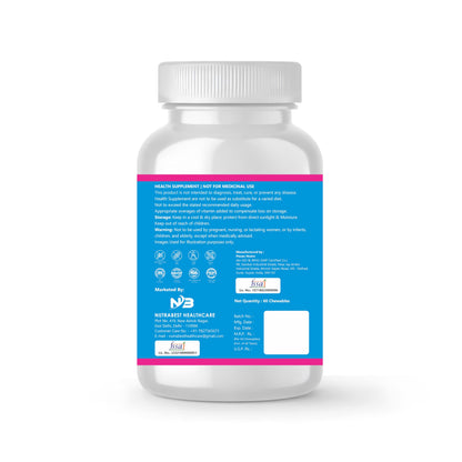 Nutrinow Methyl B12 & Folate Chewable Tablets | Vitamin B12 (Methylcobalamin), Vitamin B6 & Folate Supplement for Nerve Health, Brain Function, Heart Wellness & Energy Support | 100 Tablets