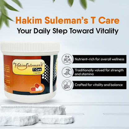 Hakim Suleman's S Care and T Care Capsule Combo Pack | Dual Wellness Support Combo | Everyday Care Value Pack