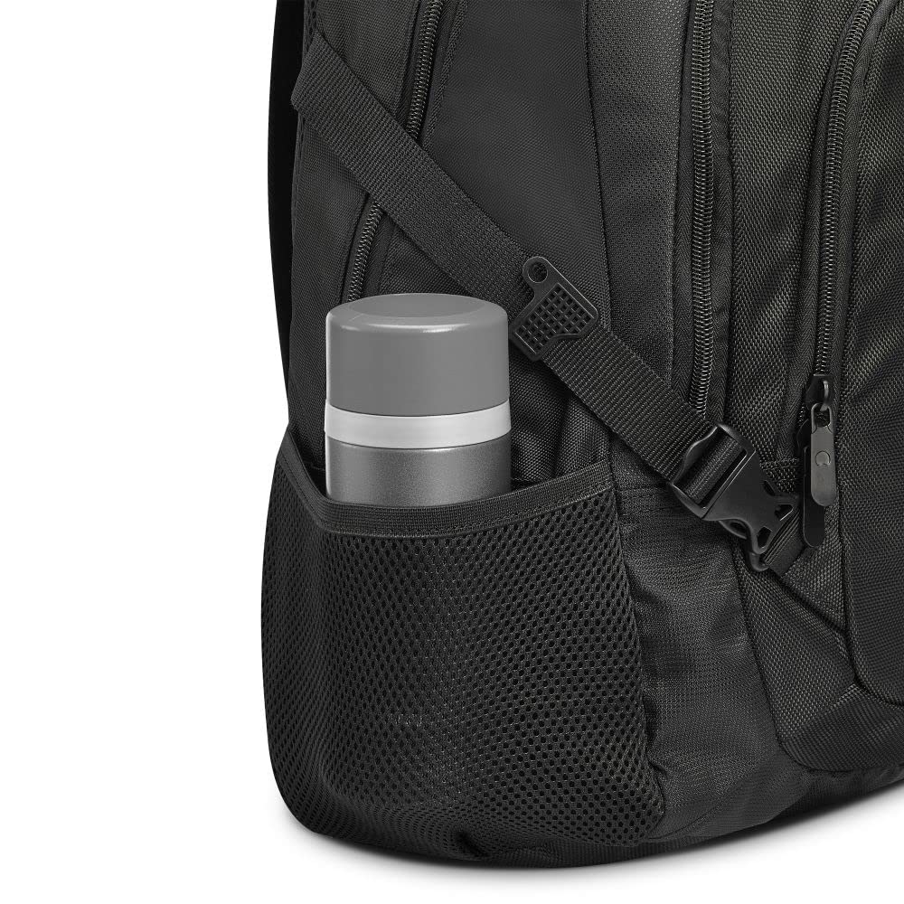 Delsey Paris Black Laptop Backpack For Men And Women (Element) 15.6 Inch