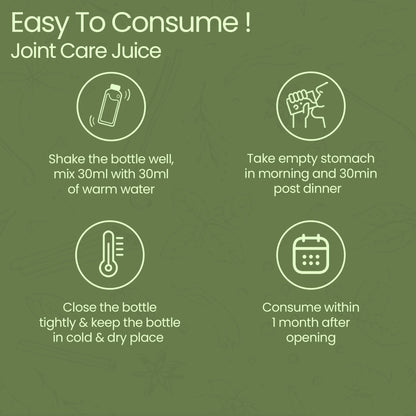 Krishna's Joint Pain Care Juice - 500 ml | Natural Pain Reliever |9 Powerful Herbs like Rasana, Kutaki, Daru Haridra Ashwagandha Strengthens the muscle | Sugar free Juice with No Added Color or Flavour