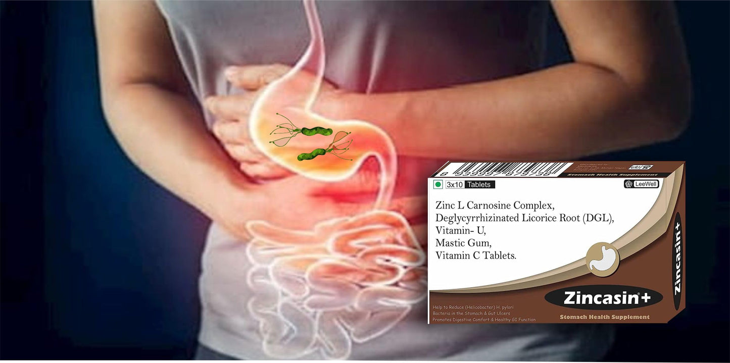 zincasin +plus Zinc L carnosine, Vitamin U, DGL Deglycyrrhizinated Lico- image 8