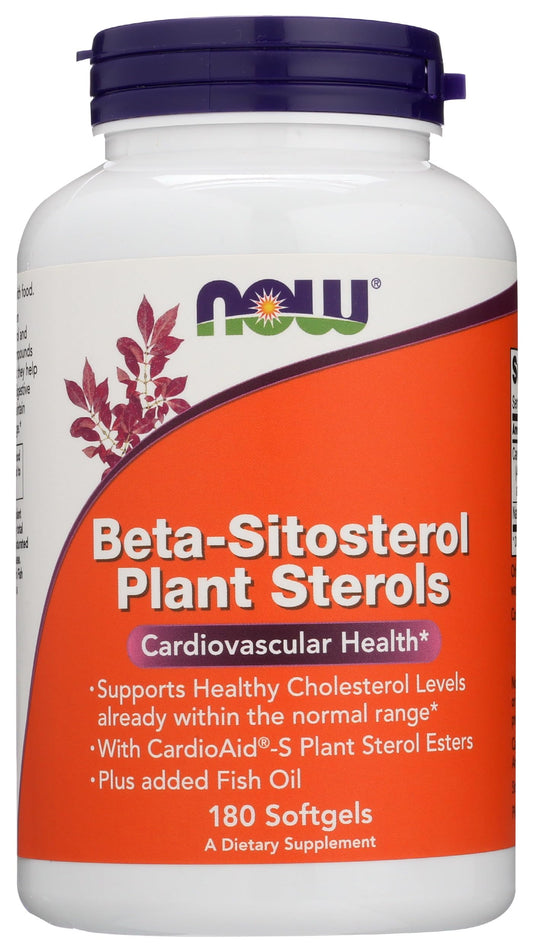 Beta-Sitosterol Plant Sterol Softgels Now Foods 180 Softgel