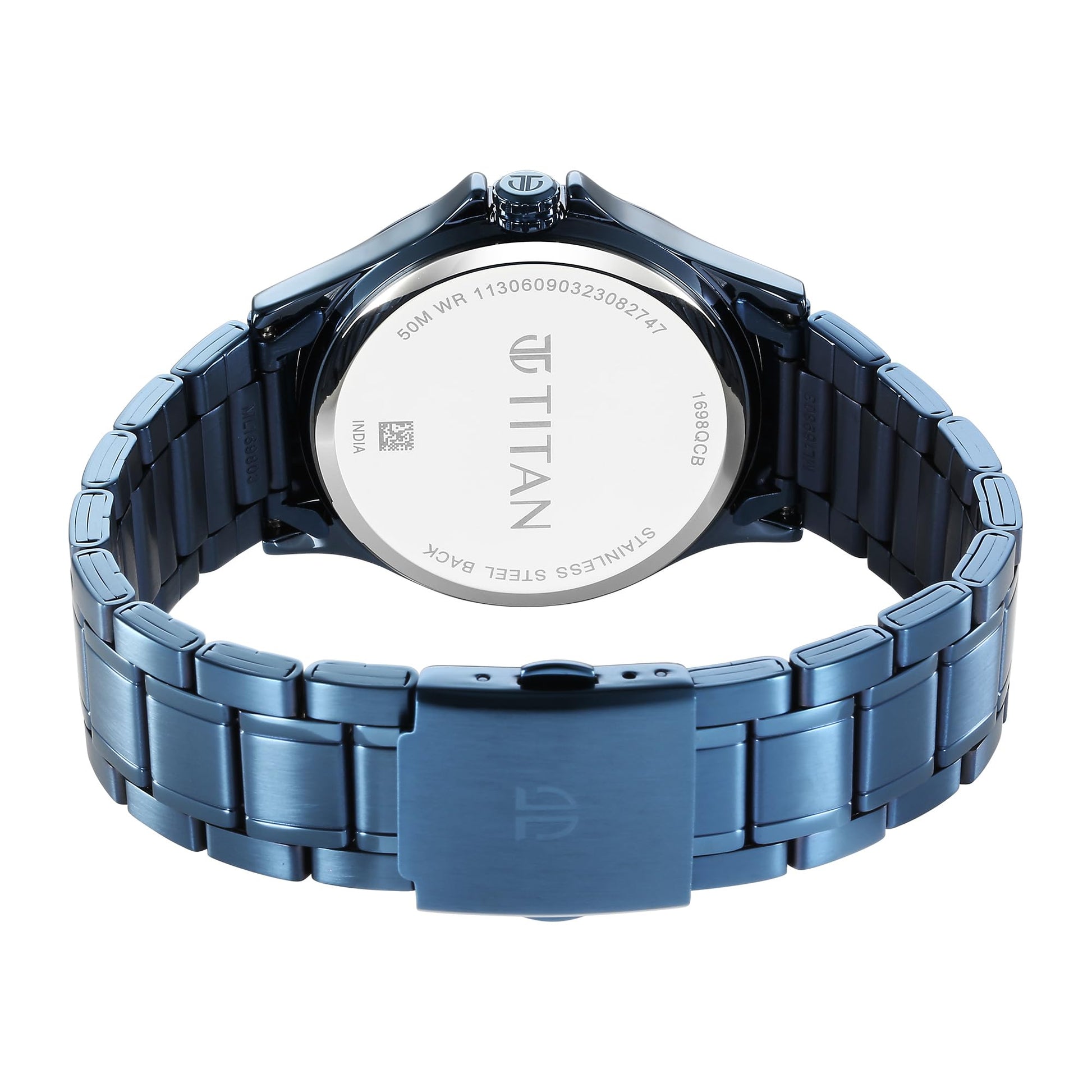 Titan Neo Splash Gray Dial Quartz Multifunction Stainless Steel Strap W- image 3