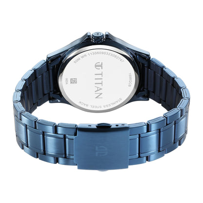 Titan Neo Splash Gray Dial Quartz Multifunction Stainless Steel Strap W- image 3