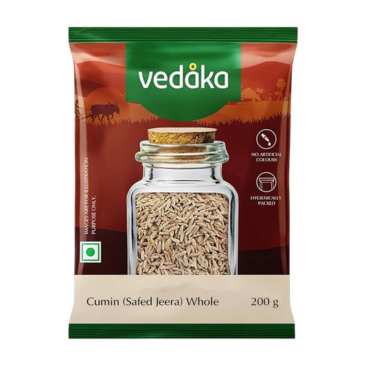 Amazon Brand - Vedaka Whole Jeera (Cumin), 200g
