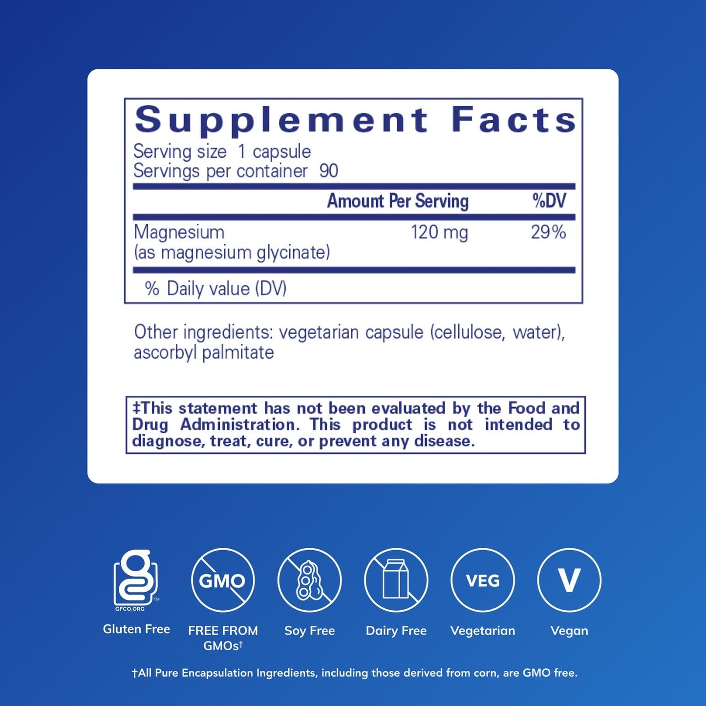 Pure Encapsulations Magnesium (Glycinate) 90C
