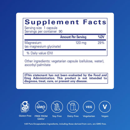 Pure Encapsulations Magnesium (Glycinate) 90C