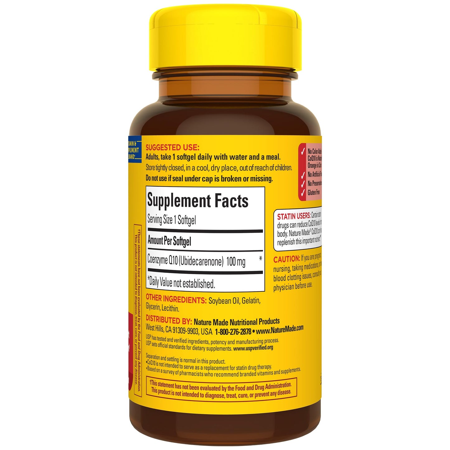 Nature Made CoQ10 100mg, 40 Liquid Softgels