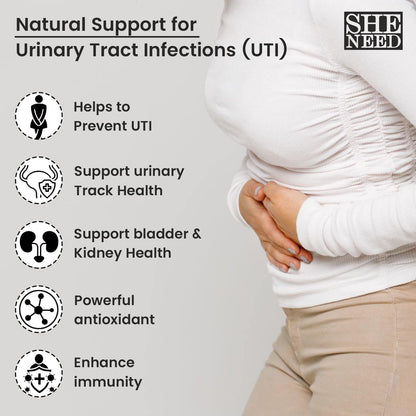 SheNeed Crave For Cranberry Supplement 400mg With Magnesium For UTI, He- image 5