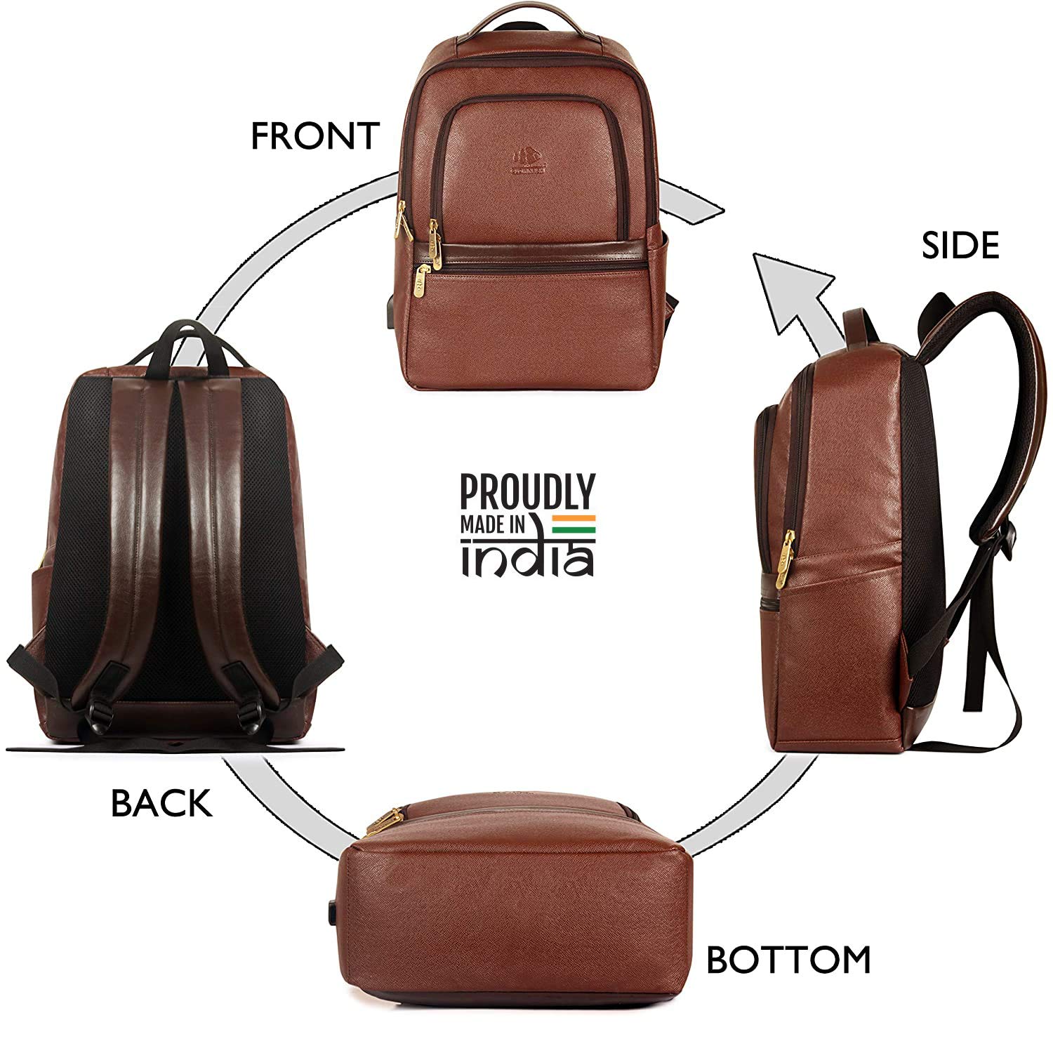 THE CLOWNFISH Revelation 27 Litre Unisex Laptop Backpack for 15.6 Inch- image 5