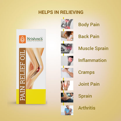 KRISHNA'S HERBAL & AYURVEDA Pain Relief Oil -50 Ml(Pack Of 1)