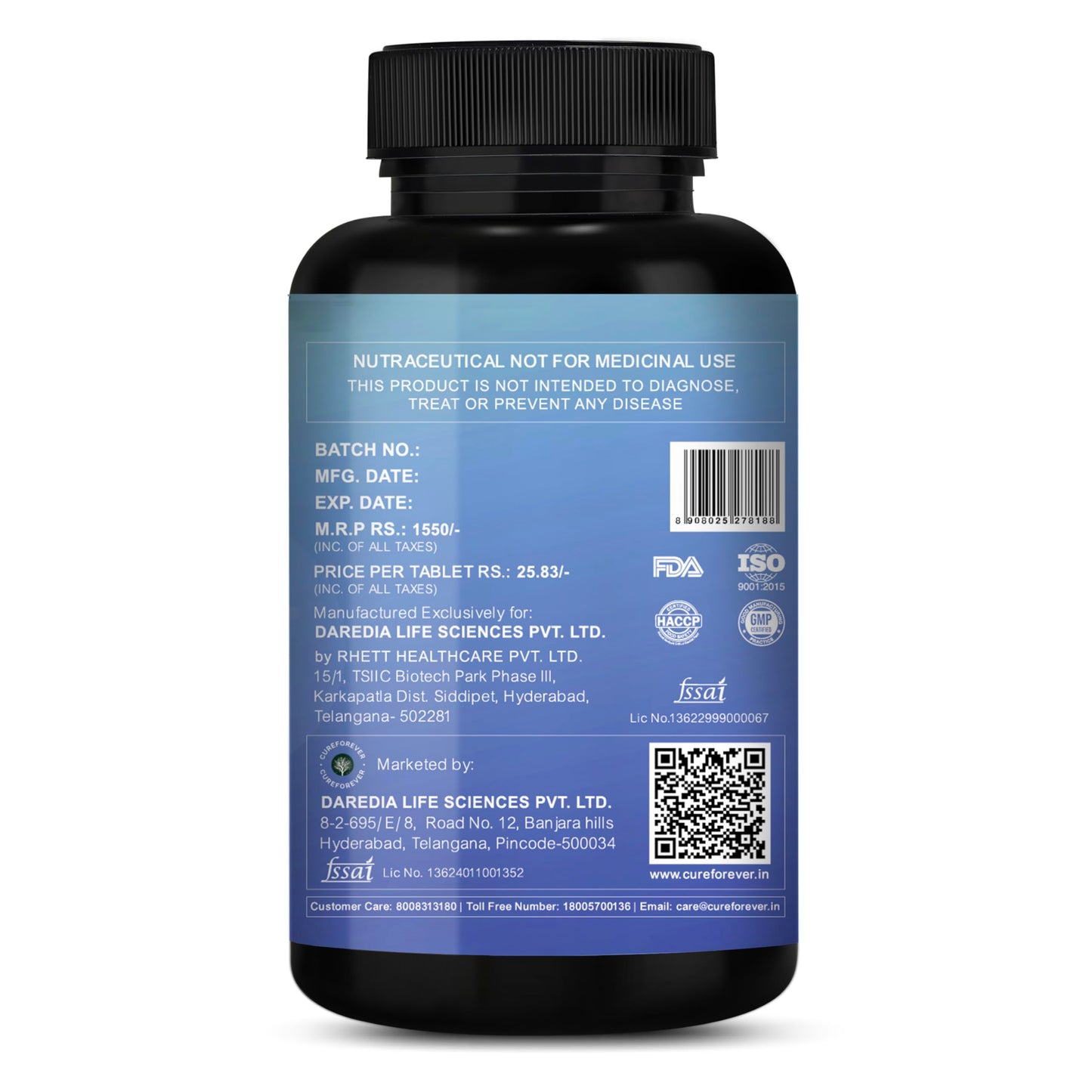 CUREFOREVER Probiotics 101 Billion CFU with Prebiotics – Daily Gut & Digestive Health Supplement for Women & Men | Supports Bloating, Gas, Constipation, Immunity & Flora Balance – 60 Vegan Capsules (500mg Prebiotic Blend)