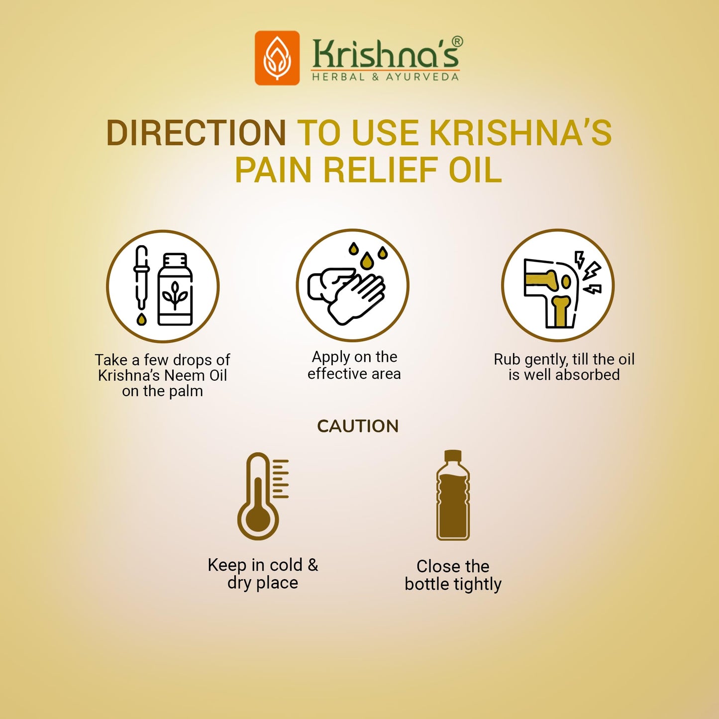 KRISHNA'S HERBAL & AYURVEDA Pain Relief Oil -50 Ml(Pack Of 1)