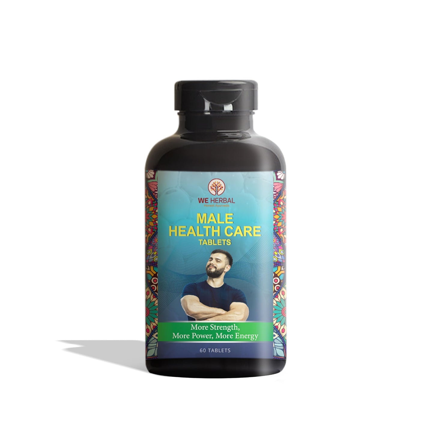 WE HERBAL Male Health Care Tablets Natural Wellness Supplement for Men Improve Energy, Immunity 60 Tablets