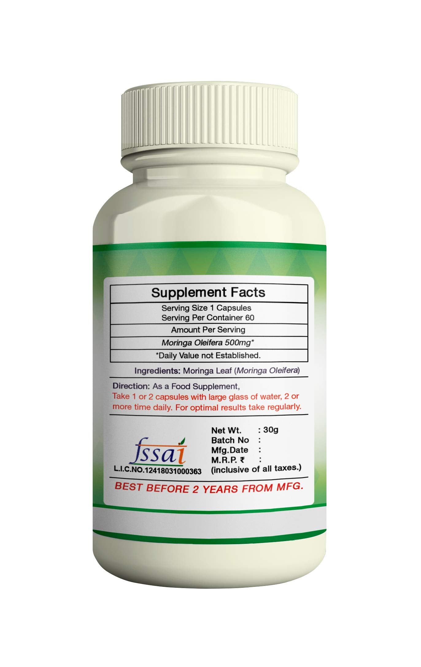 ERBZENERG®Moringa- 60 Capsules