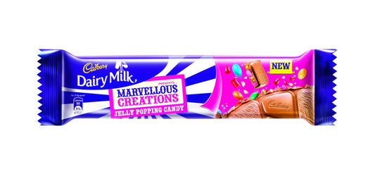 Cadbury Dairy Milk Jelly Popping Candy Chocolate, 35 gm Pack (Pack of 12)