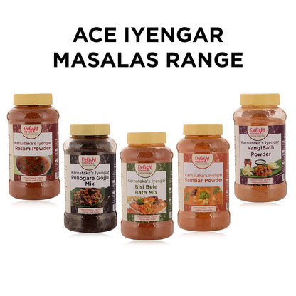 Delight Foods Karnataka Iyengar Vangibath Masalas Powder, 250g