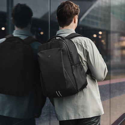 WENGER, New Essentials 2023, XE Professional 15.6 inches Laptop Backpack (23 liters), 44 cm, Recycled Polyester PVC, Black, 612739 | Swiss Designed