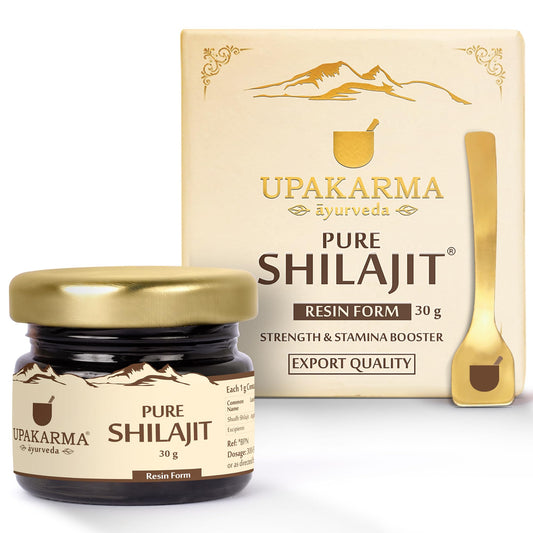 UPAKARMA Ayurveda Shilajit/Shilajeet Resin Mega Pack 30g Pack of 1