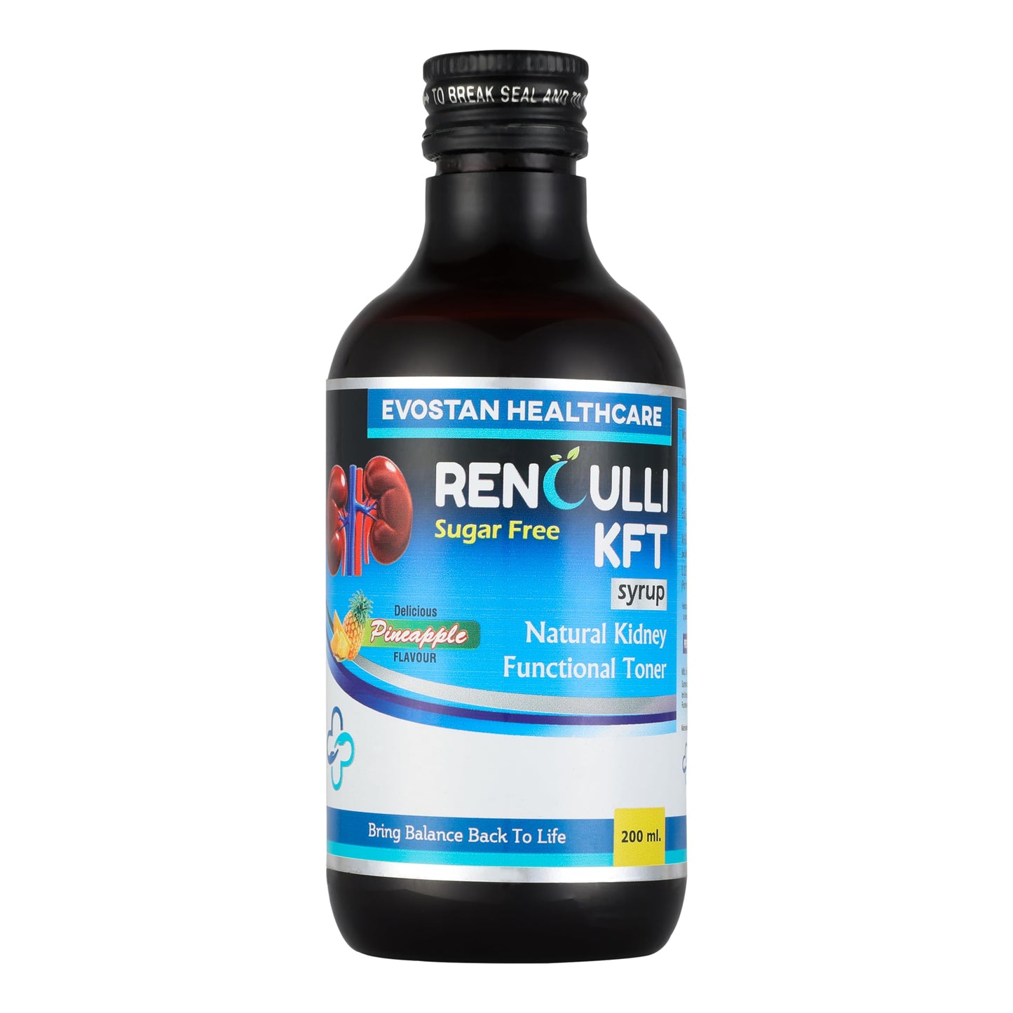Evostan Healthcare Renculli KFT Syrup, Pineapple Flavour, 200 ml