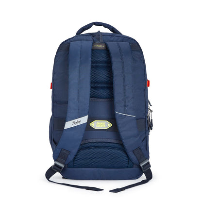 Skybags Polyester Solid Chaser 01 Laptop Backpack (H) Blue