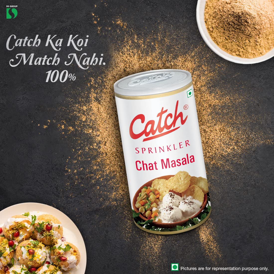 Catch Turmeric Powder, 500g & Catch Sprinkles Chat Masala, 100g