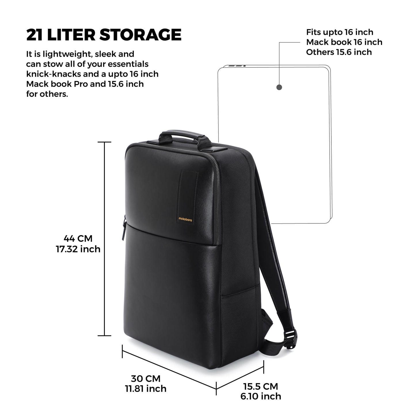 MOKOBARA The Backpack Pro 15.6" Inch Laptop | 21 Litre |Daily Casual Of- image 4