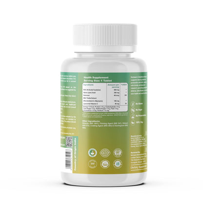 Nutrazen Glutathione Booster - 30 Tablets | Skin Brightening, Anti-Oxidant