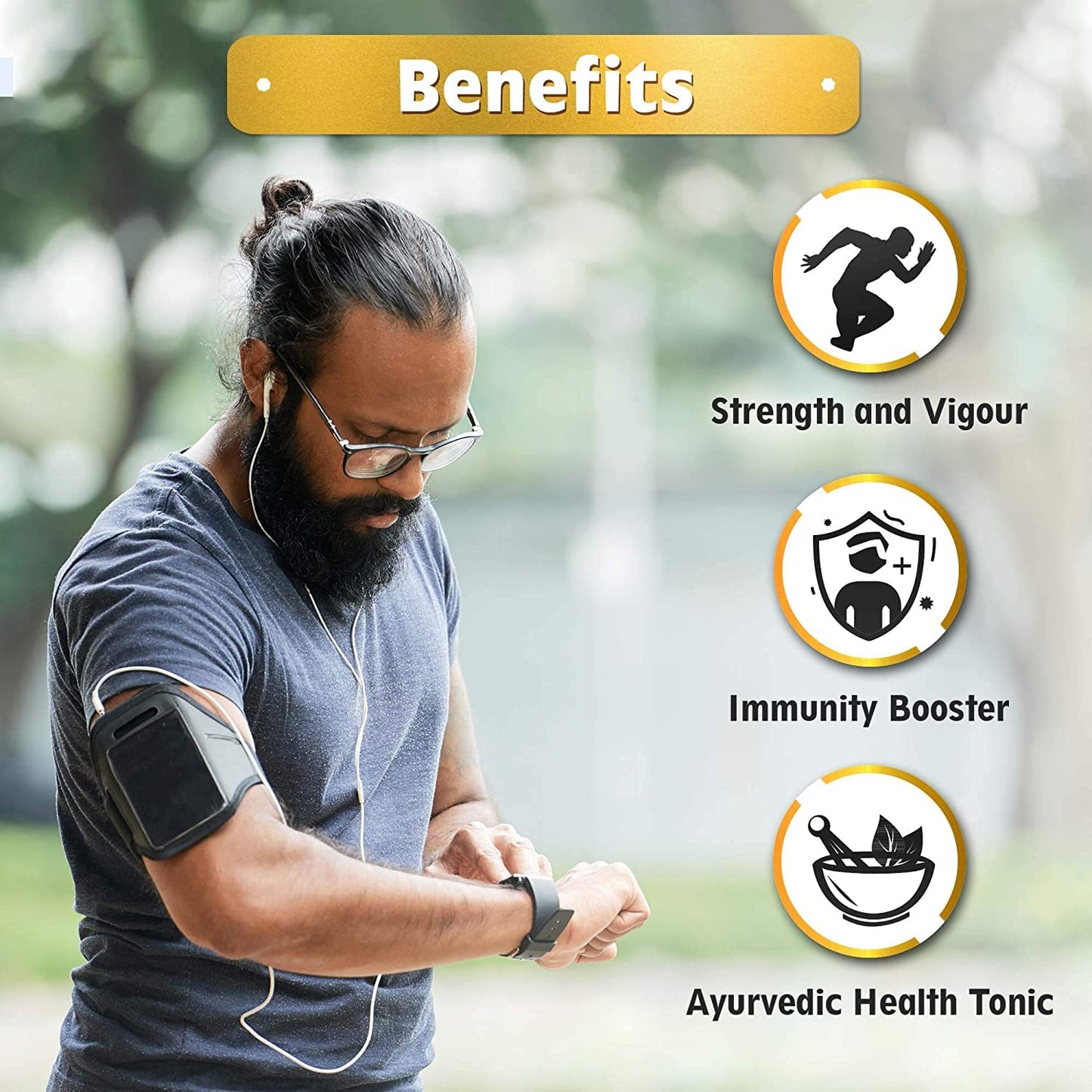Zenius India - Ayurveda Hormone Growth Capsule for Men's Health Supplement | Better Count, power and Strength | 60 Veg Capsule
