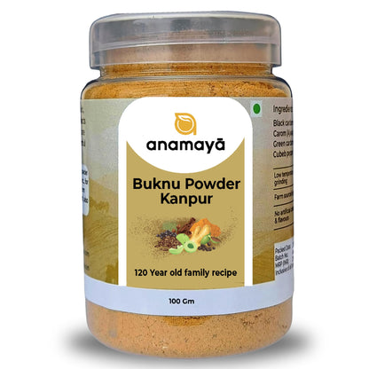 Buknu Masala Kanpur 100 gms by Anamaya | Buknu Powder Kanpur | Buknoo Powder Kanpur | Dehati buknu | Packed In Food Grade Plastic Jar For Easy Storage | Pack Of 1