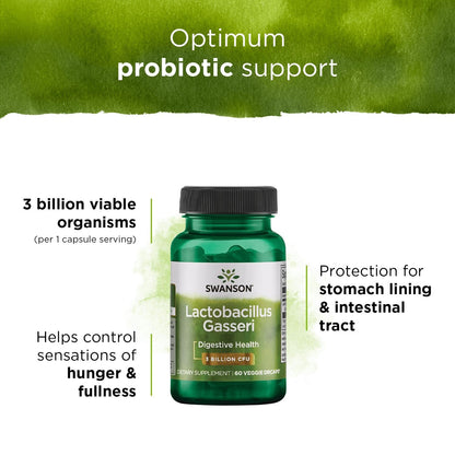 Swanson Probiotics Prob Lactobacillus Gasseri, 60 Veg Drcapsules- image 5