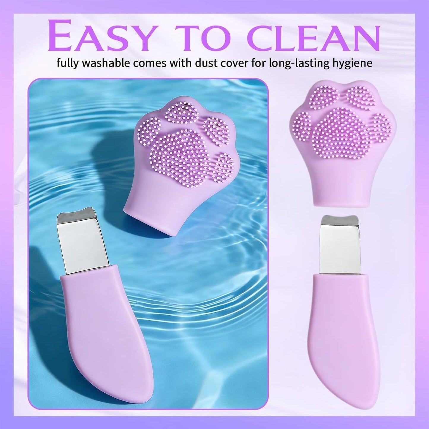 MYTHOS Nose Blackhead Remover And Silicone Face Scrubber, Face Spatula, Facial Cleansing Brush, Pore Brush – Men & Women