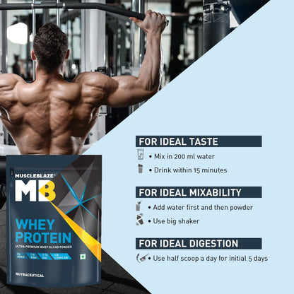 MuscleBlaze 100% Whey Protein, Ultra Premium Blend with Whey Protein Co- image 5