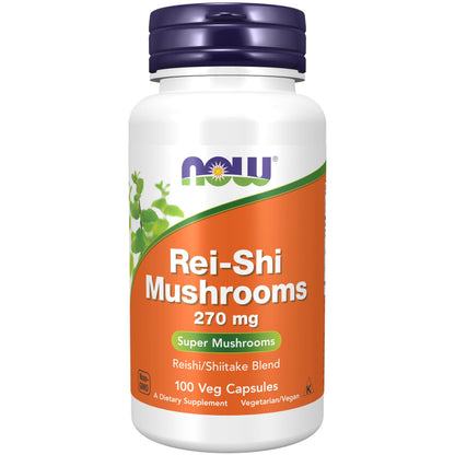 Now Foods, Rei-Shi Mushrooms, 270 mg, 100 Veg Capsules