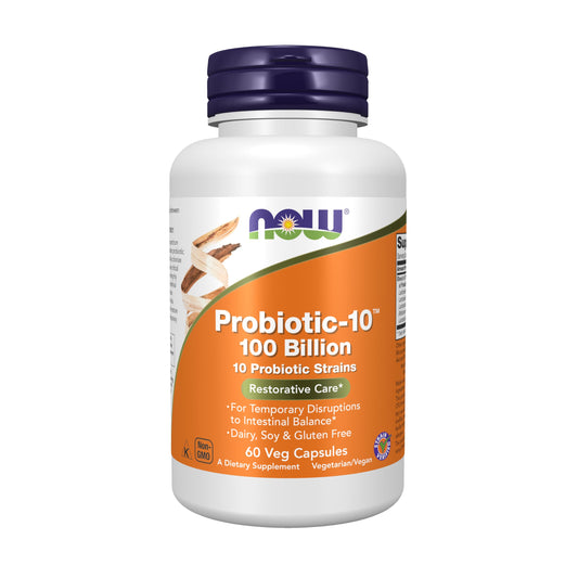 Now Supplements, Probiotic-10™ 100 Billion with 10 Probiotic Strains, 60 Veg Cap