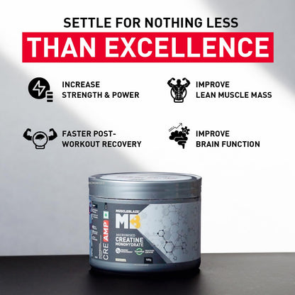 MuscleBlaze Creatine Monohydrate CreAMP™ Powder (Unflavoured, 32 Servin- image 8