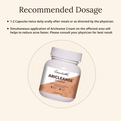 Aricleanse Capsule (30 Capsules) | Ayurvedic formulation to support skin health and acne care