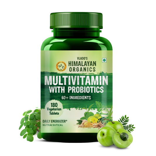 Himalayan Organics Multivitamin With Probiotics - 45 Ingredients Supplement For