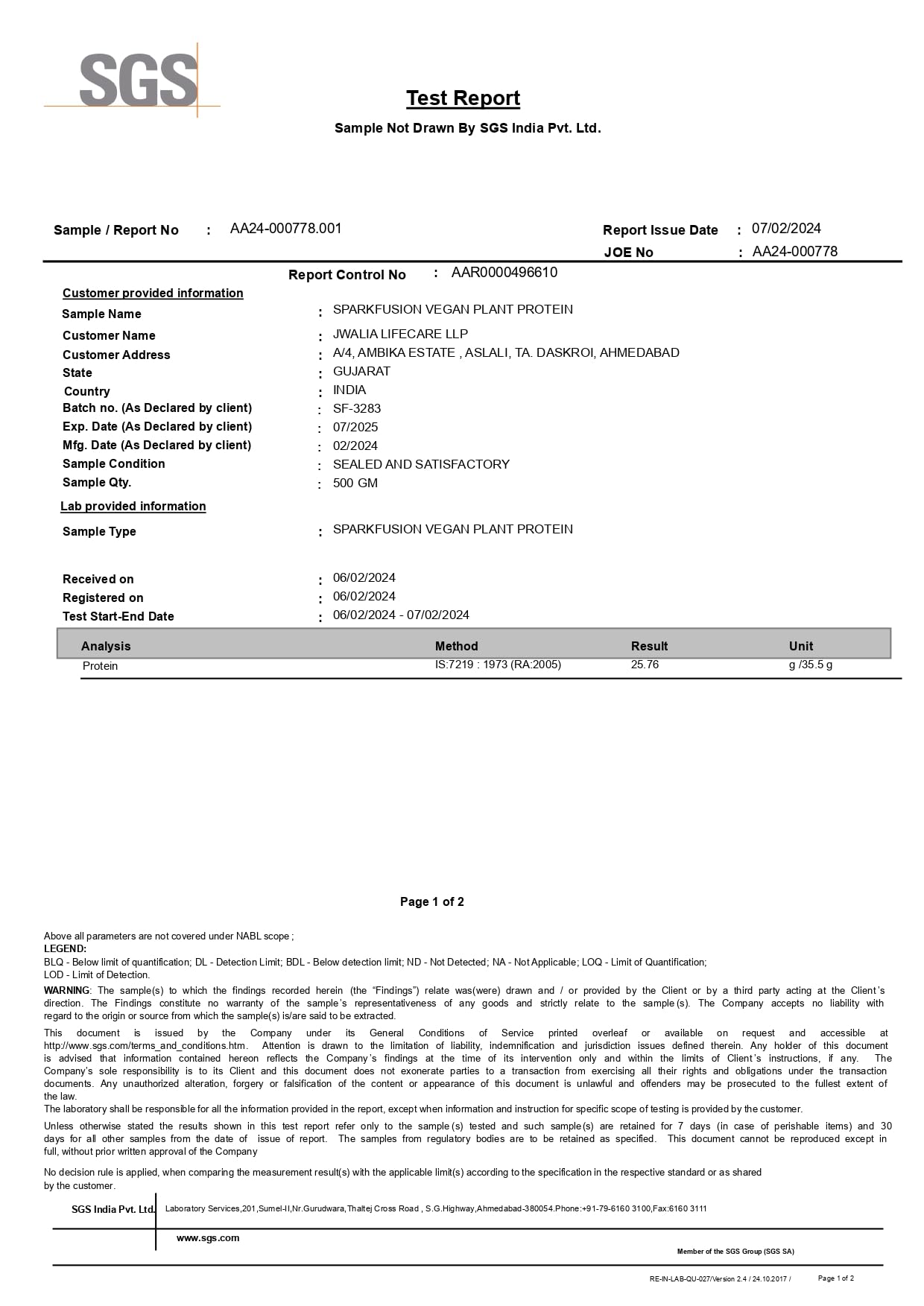 Sparkfusion Vegan Plant Protein Powder|Organic Isolated Pea & Brown Ric- image 9