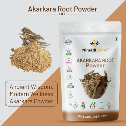 Nimadi Zone Akarkara Root Powder | Anacyclus Pyrethrum | Pellitory Root- image 5