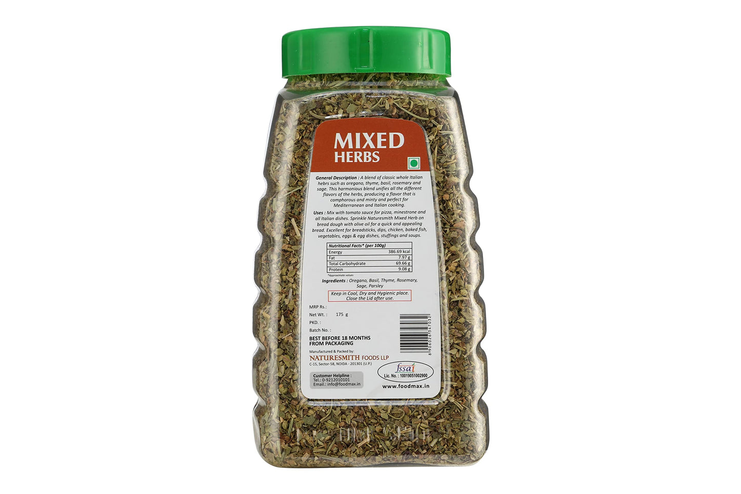 NATURESMITH MIXED HERBS-175g || READY TO USE BIG JAR ||