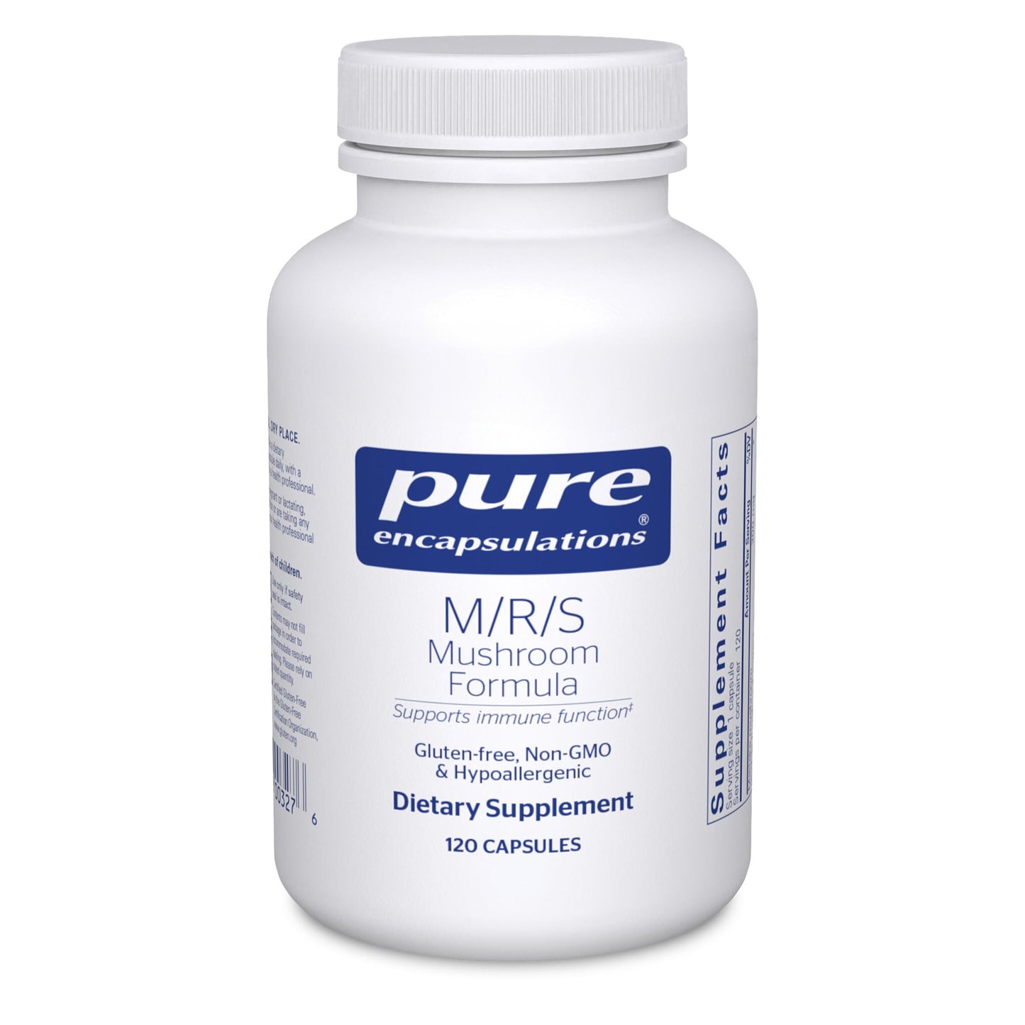 Pure Encapsulations M/R/S Mushroom Formula, 120 Count