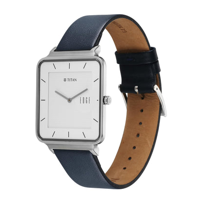 Titan Edge Quad Blue Dial Ss Solid Bracelet Strap Analog Watch for Men-- image 4