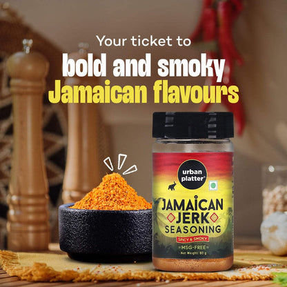 Urban Platter Jamaican Jerk Seasoning, 80g (Bold and Spicy Caribbean Blend | Perfect for Marinades, Grilling and Roasting)