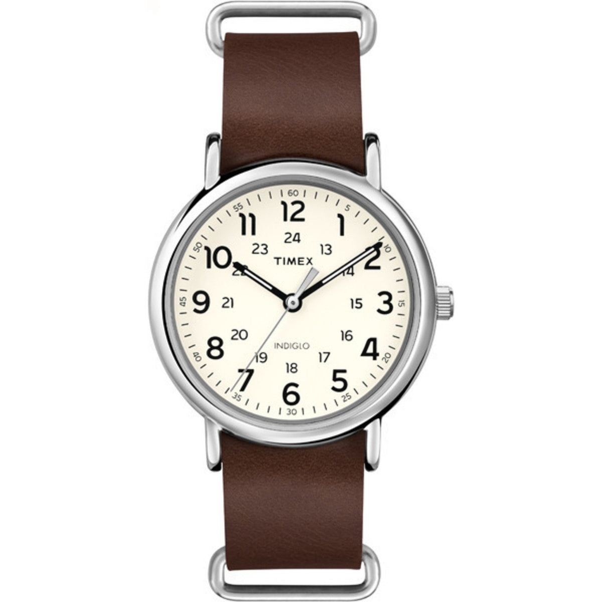 TIMEX Weekender Round 38mm Black Dial Analog Unisex Watch - T2N647UJ