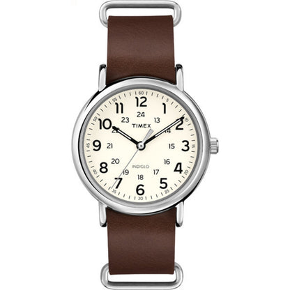 TIMEX Weekender Round 38mm Black Dial Analog Unisex Watch - T2N647UJ