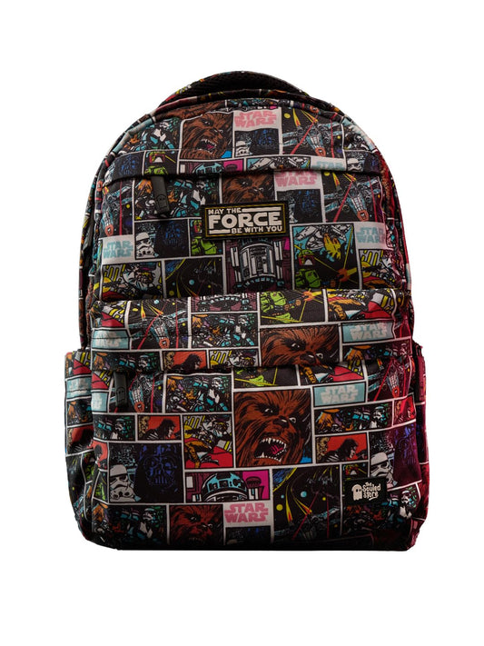 The Souled Store Star wars: Iconic Black All Over Printed Polyester 22L Casual Backpacks