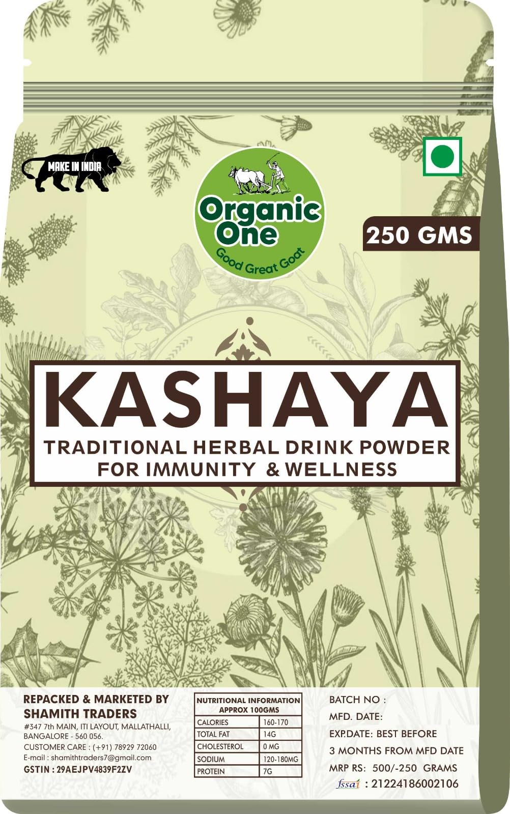 Kashaya Powder 250grams | Herbal Immunity Booster | Natural Digestive Tonic | Tr