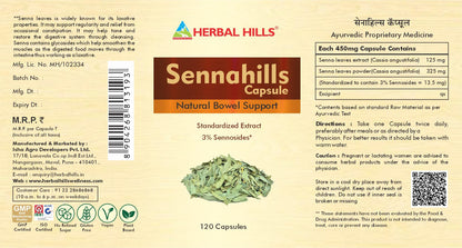 Herbal Hills Senna Capsules, (120 Capsules Pack) | Supports Natural Lax- image 2